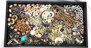 Tray Lot Of Bulk Estate Jewelry - Tray 01