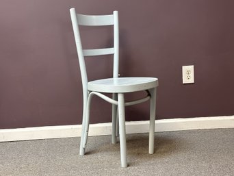 A Simple Chair In Light Blue