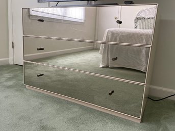 Directional Mirrored 3-drawer Dresser 2 Of 2