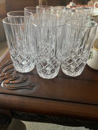 Set Of 12 Brilliant Cut Crystal Tumblers