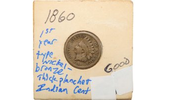 1860 Indian Cent