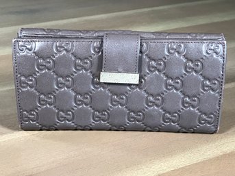 Fantastic Brown Leather GUCCI / GUCCISSIMA Wallet - Very Nice Piece - Like New - Made In Italy - WOW !