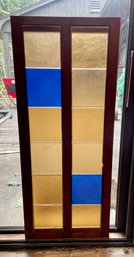 Stained Glass In Wooden Frame