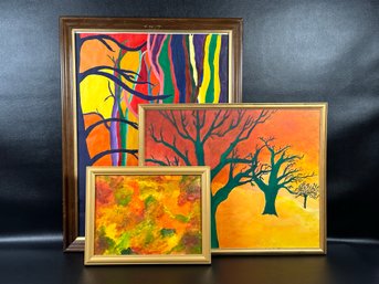 A Grouping Of Original Abstract Paintings