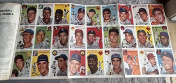 RARE 1954 Sports Illustrated #1- First Issue With Full Baseball Card Insert And Mailer!