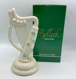 Gorgeous Belleek Harp In Box (C)