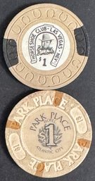 2 Vintage Casino Chips