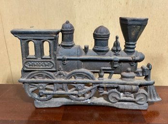 Vintage Cast Iron Steam Train/Locomotive Doorstop