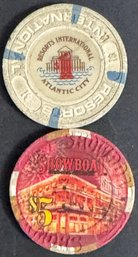 2 Vintage Casino Chips