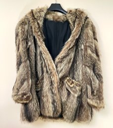 A Faux Fur Jacket - Ladies' Medium