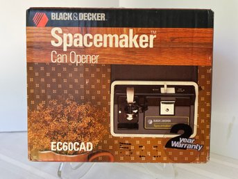 New In Box 1985 Sealed -black & Decker Spacemaker EC60CAD Can Opener