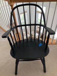 Black Windsor Side Chair Slant Back