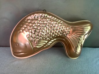 Vintage Copper Fish Mold #13