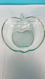 Apple Shaped Glass Serving Bowl