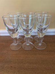 Weighted Thick Glass Wine Goblets