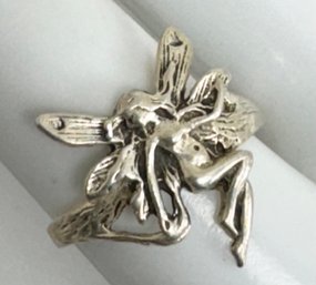 VINTAGE STERLING SILVER FAIRY RING