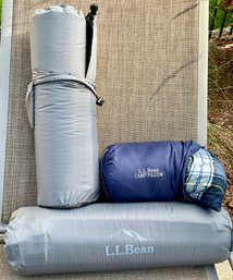 Pair Of L.L. BEAN Pathfinder Sleeping Pads And L.L. BEAN Camping Pillow