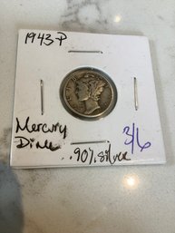 1943 P Mercury Dime .90 Silver 142