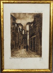 Fine Signed Engraving House Of Colombo,