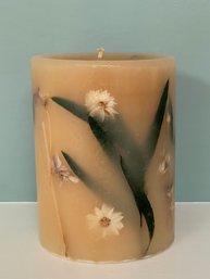 Botanical Pillar Candle