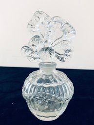 Vintage Perfume Bottle With Ribbon Stopper