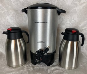 Coffee Maker And Two Carafes