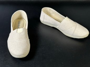 Ladies Shoes:  Fabric Espadrilles By Olivia Miller, Size 8