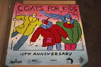 Classic Peter Maxx Poster From 1987 Coats For Kids - Version Two