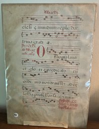 A 17TH CENTURY MISSAL LEAF