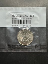 2009-P Uncirculated US Virgin Is Terr Quarter In Littleton Package