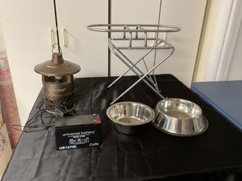 Adjustable Dog Bowl Stand , Mixed Lot