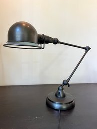 A Restoration Hardware Atelier Task Table Lamp - Antique Bronze