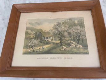 Vintage  American Homestead Spring Print