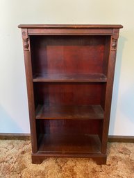 1940s Mahogany Wooden 3-Shelf Bookshelf