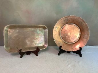 Copper Trays Set Of 2 #16