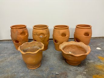 Fabulous Collection Of Terracotta Pots - 6 Pieces