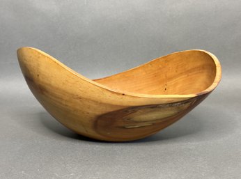 A Gorgeous Handcrafted Bowl With A Freeform, Modern Shape