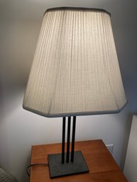 Lamp With Shade, Metal Base