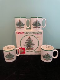 Spode Christmas Tree Coffee Cups