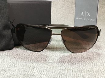 Brand New $195 Unisex GIORGIO ARMANI / Armani Exchange Sunglasses With Soft Case - Brand New - Nice Pair !