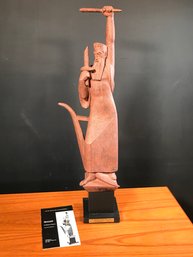 Fabulous Isaiah By MOISSAYE MARANS Contemporary Sculpture With Booklet - Alva Museum Sculpture - VERY Nice !