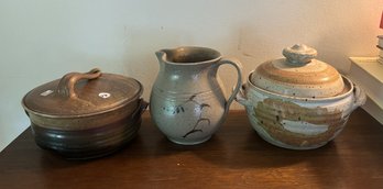 3 PIECES OF STUDIO POTTERY