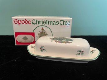 Spode Christmas Tree Butter Dish