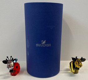 Swarovski Crystal Bumblebee And Ladybird Mo, Figurines