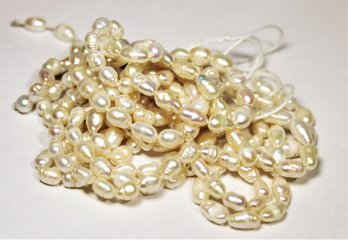 Lot Of Genuine Fresh Water Cultured Pearl Beads From Necklace