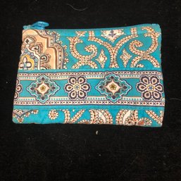 Vera Bradley Quilted Zipper Pouch Bag