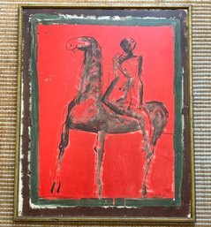 A Lithograph, The Rider, Marino Marini, 1955