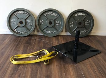 Elitefts Weight Training Pull Sled With (3) 45lb Weights