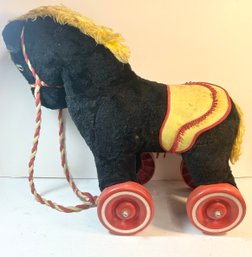 Vintage Pull Toy Horse