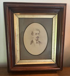 PHOTOGRAPH IN WALNUT FRAME